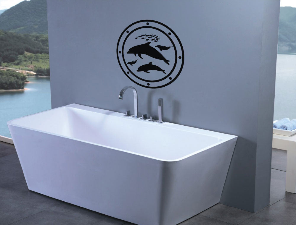 Porthole Wall Sticker | Bathroom Wall Art