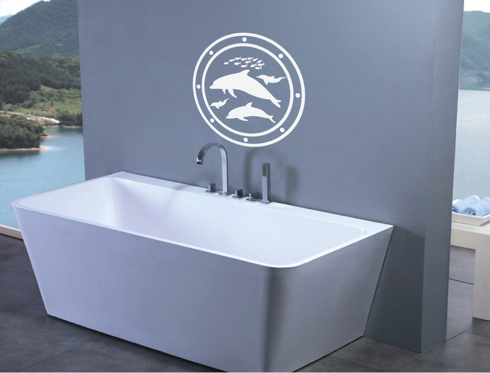 Porthole Wall Sticker | Bathroom Wall Art