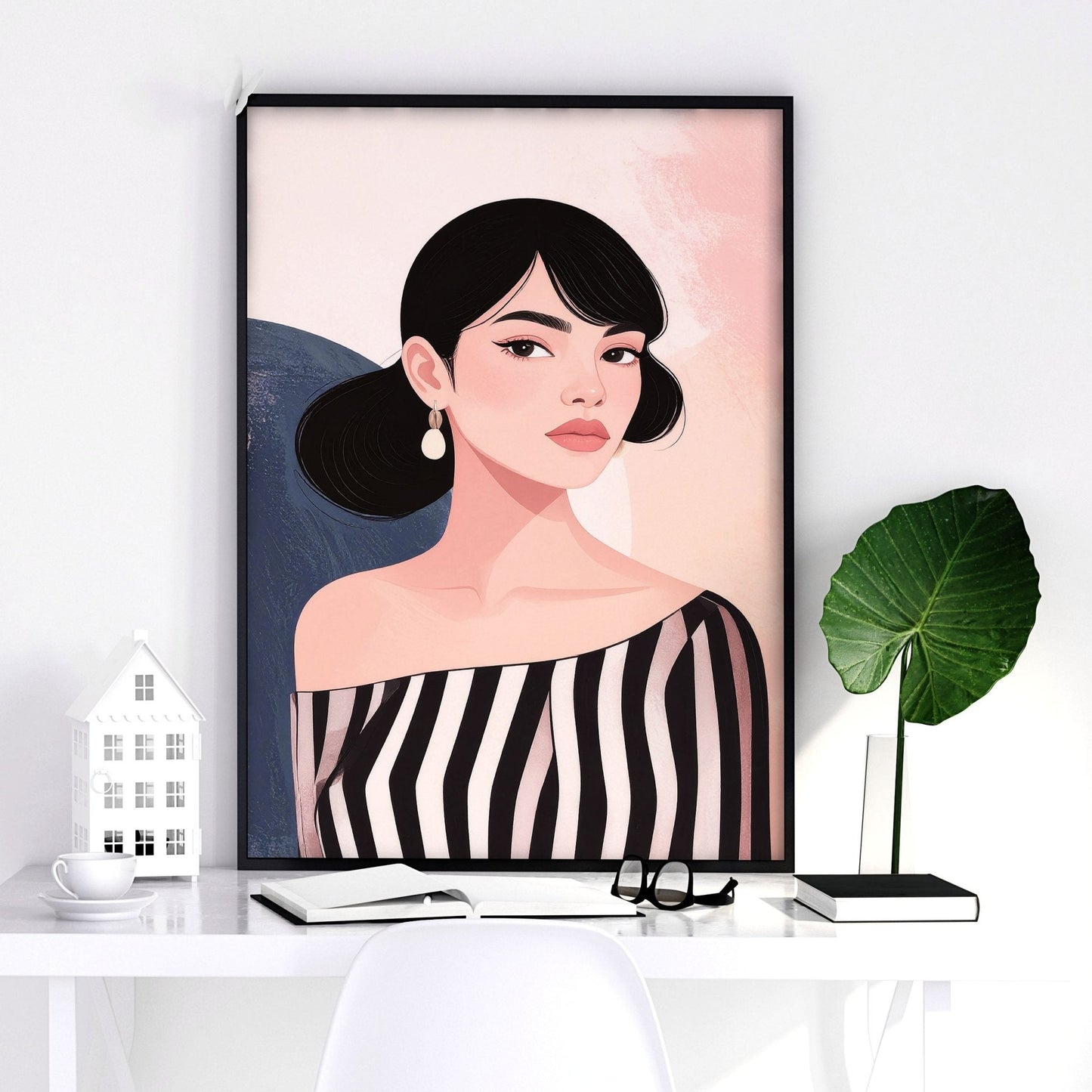 Poster Frame Large | Set of 3 Boho Women Wall art Prints