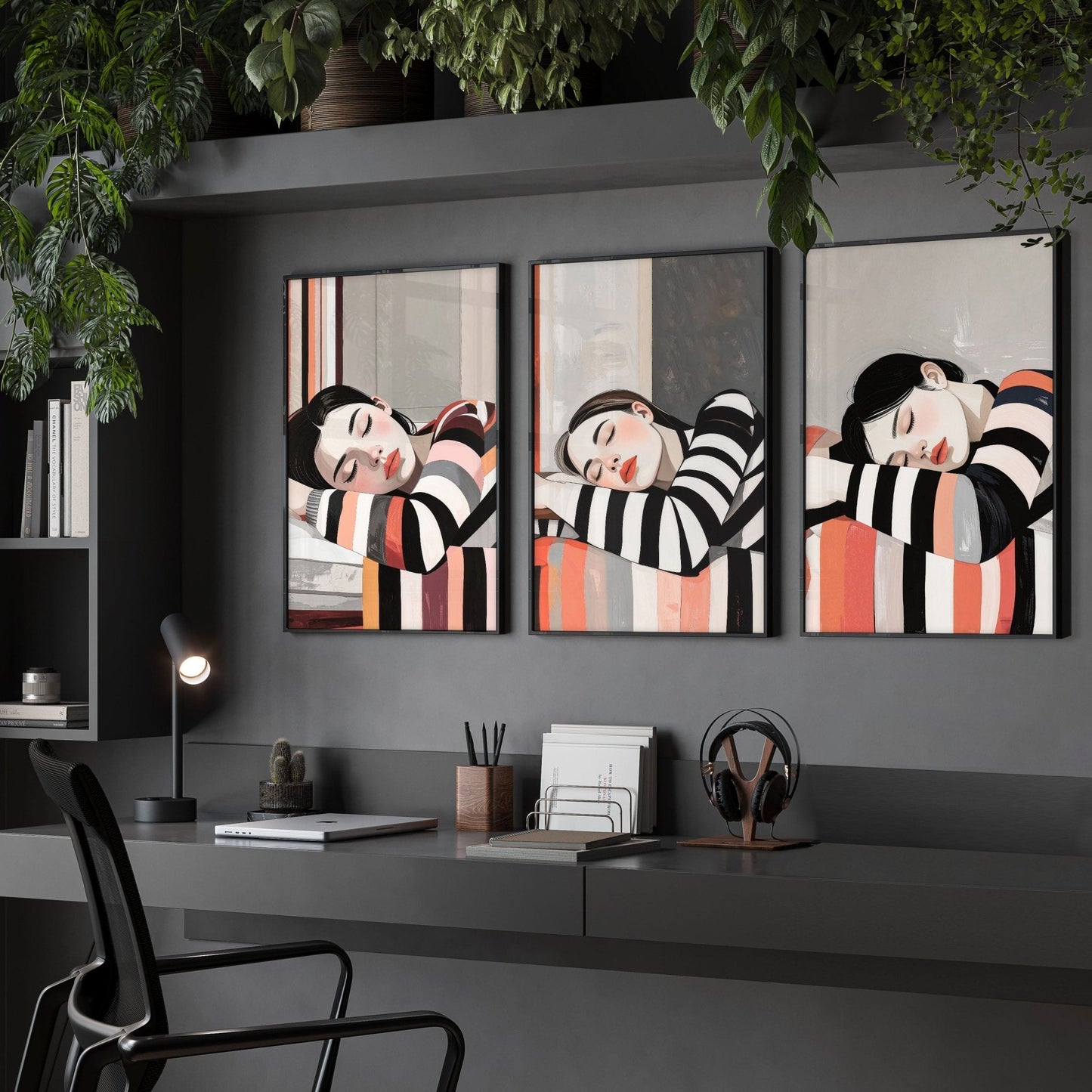 Posters Art Prints | Set of 3 Boho Women Wall art Prints