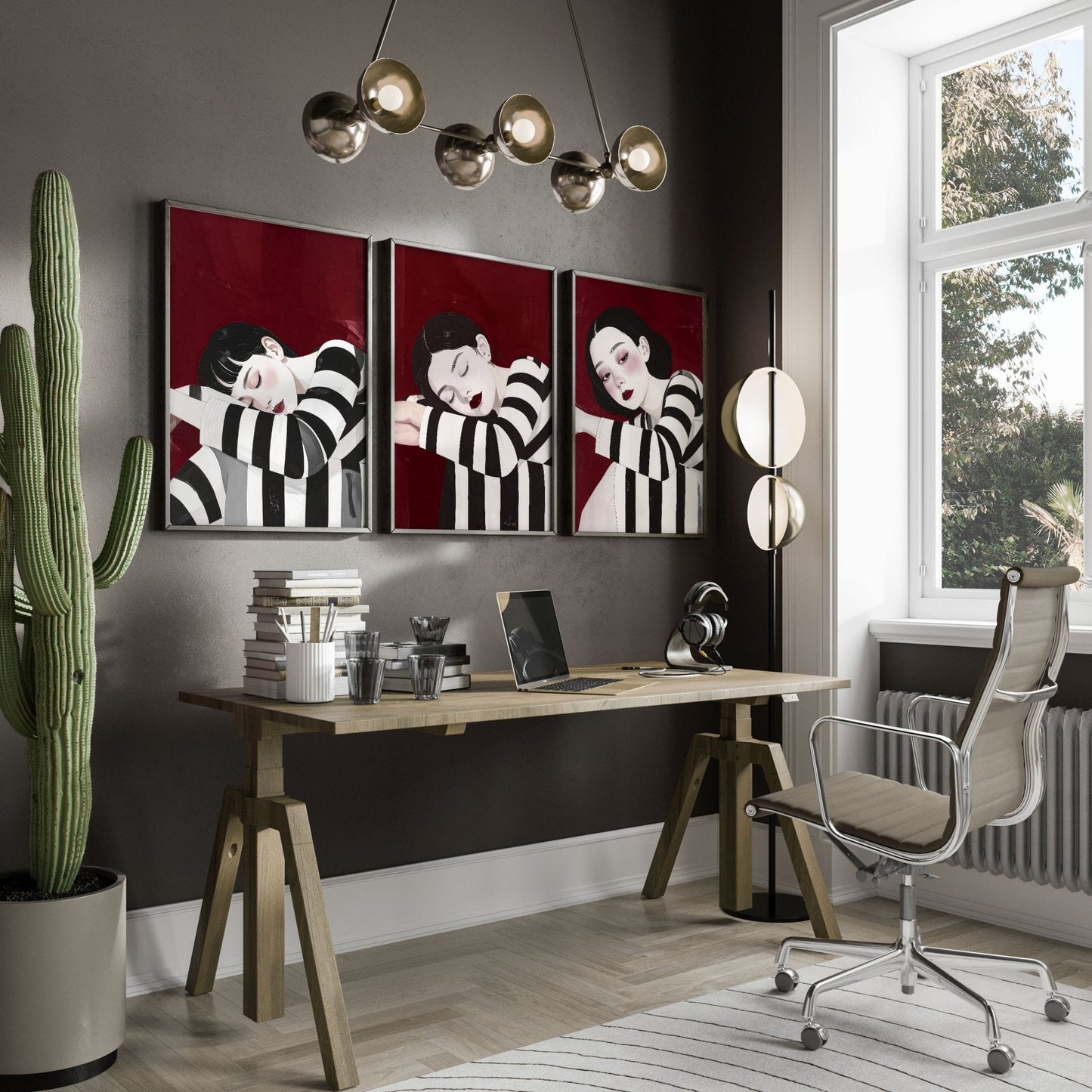 Posters Wall Art | Set of 3 Boho Women Wall art Prints