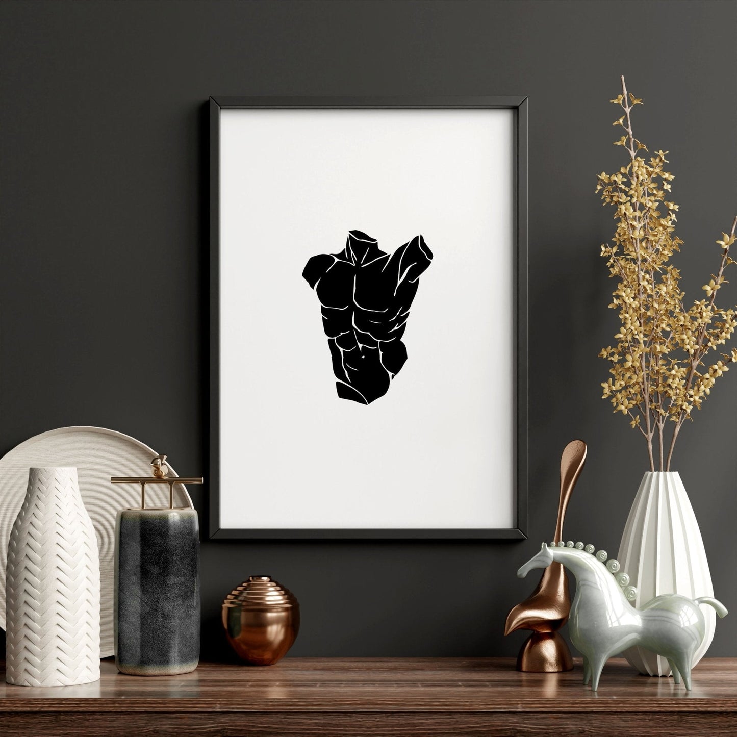 Posters With Frames | Set of 3 Sculpture Wall art Prints