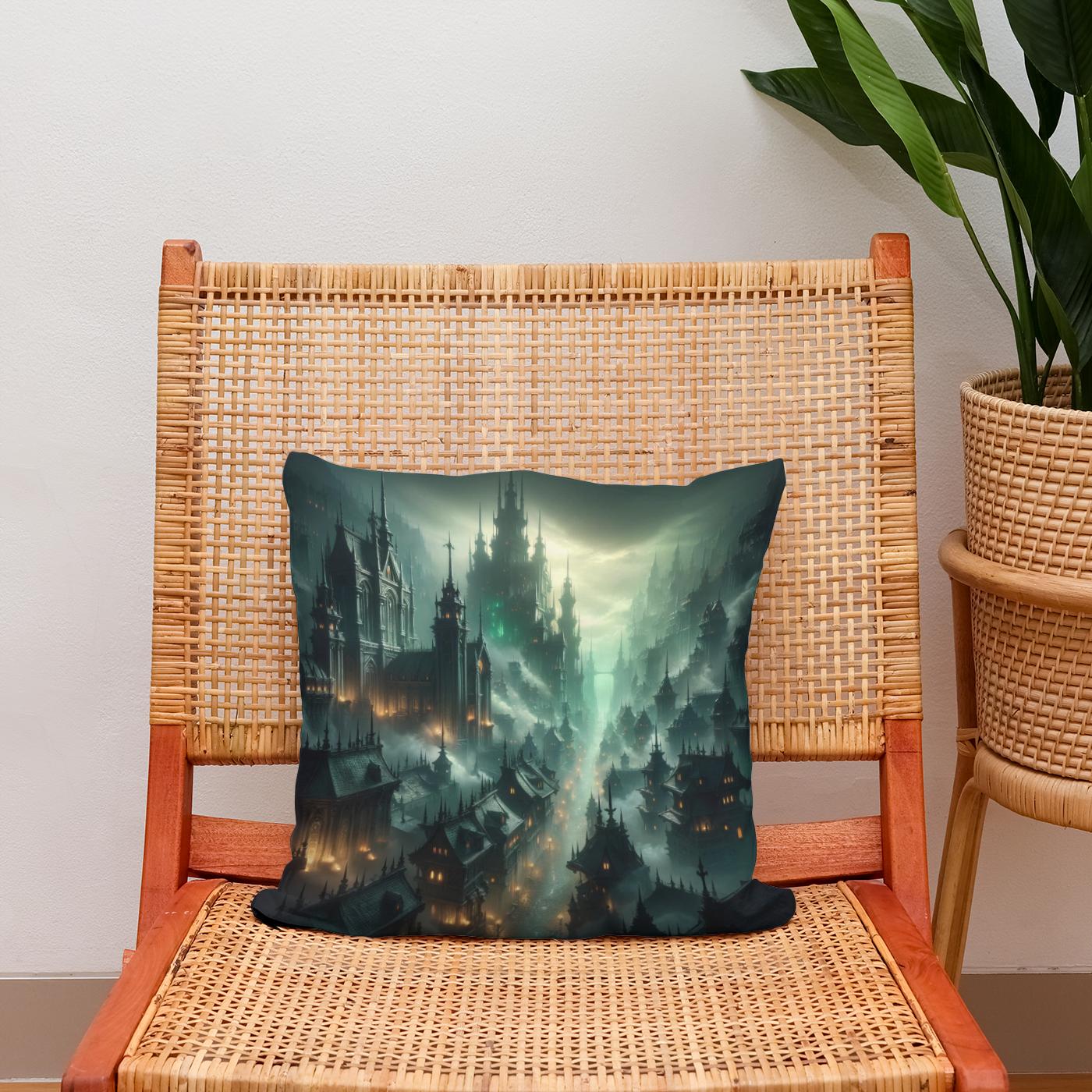 Gothic Undercity Cotton Cushion