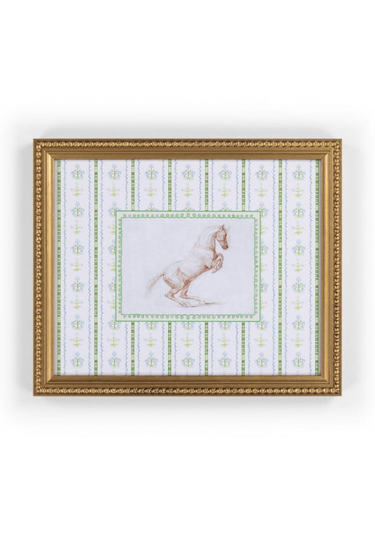 Prancing Beauty Framed Print - Perfect for Nursery & Children's Rooms