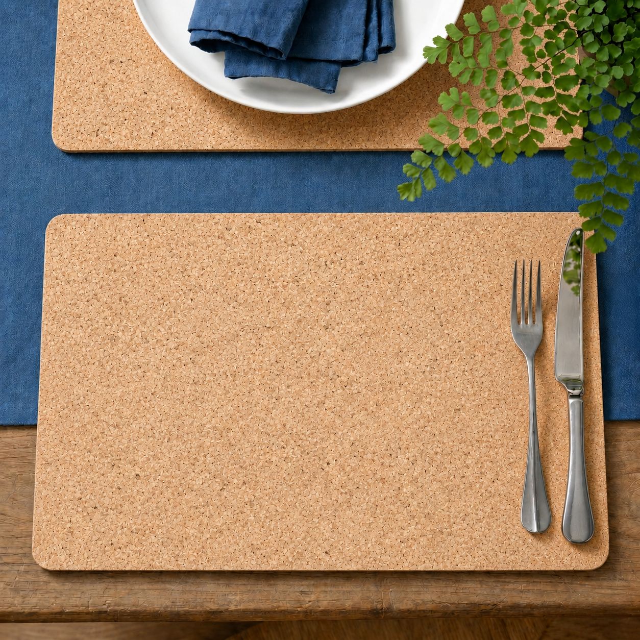 Premium Cork Placemats | Natural | Rectangular