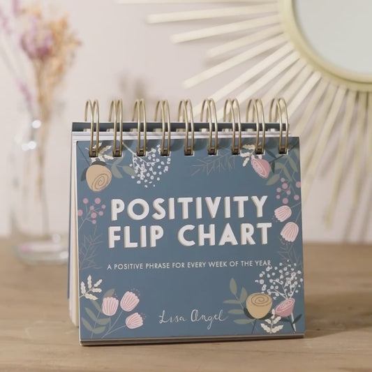 Lisa Angel Floral Weekly Positivity Flip Chart