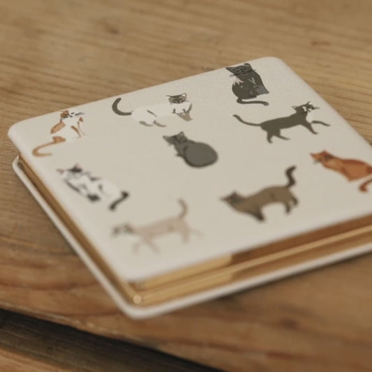 Lisa Angel Cats Print Compact Mirror