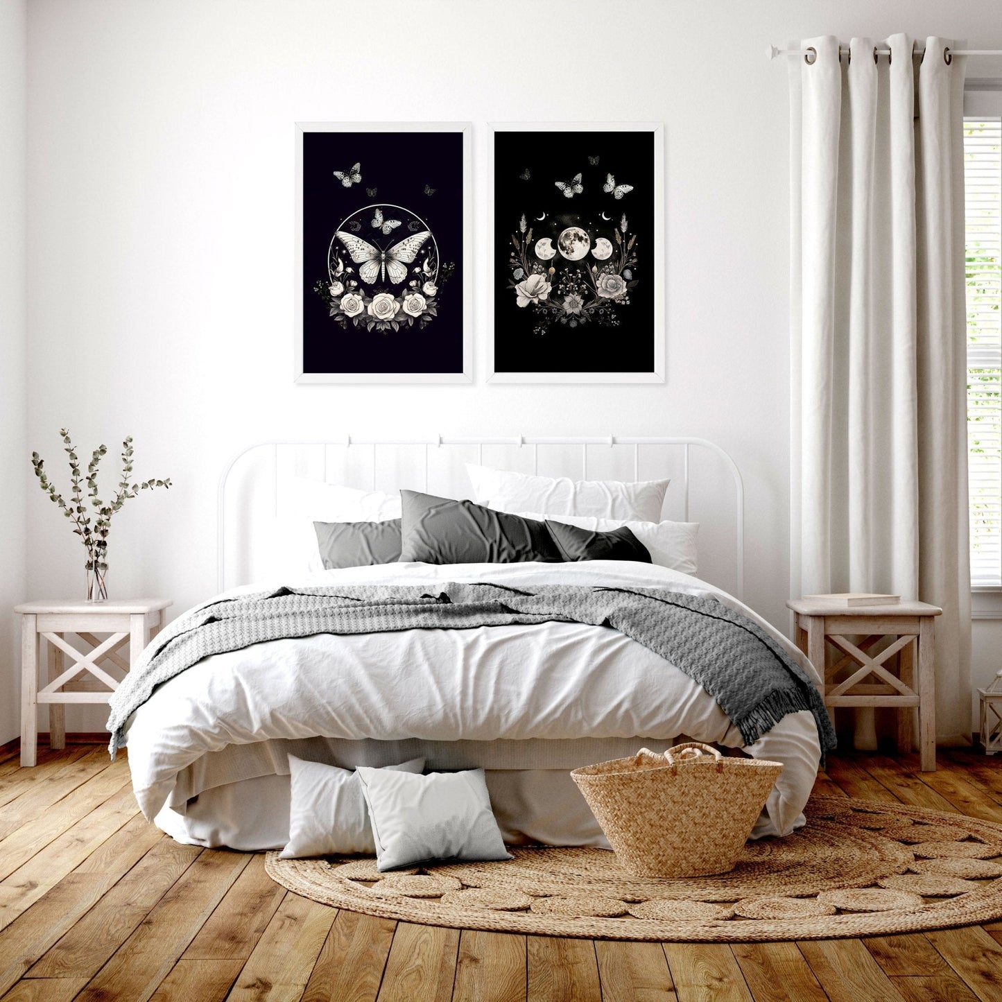 Prints Bedroom | Set of 2 Dark Academy Wall art Prints