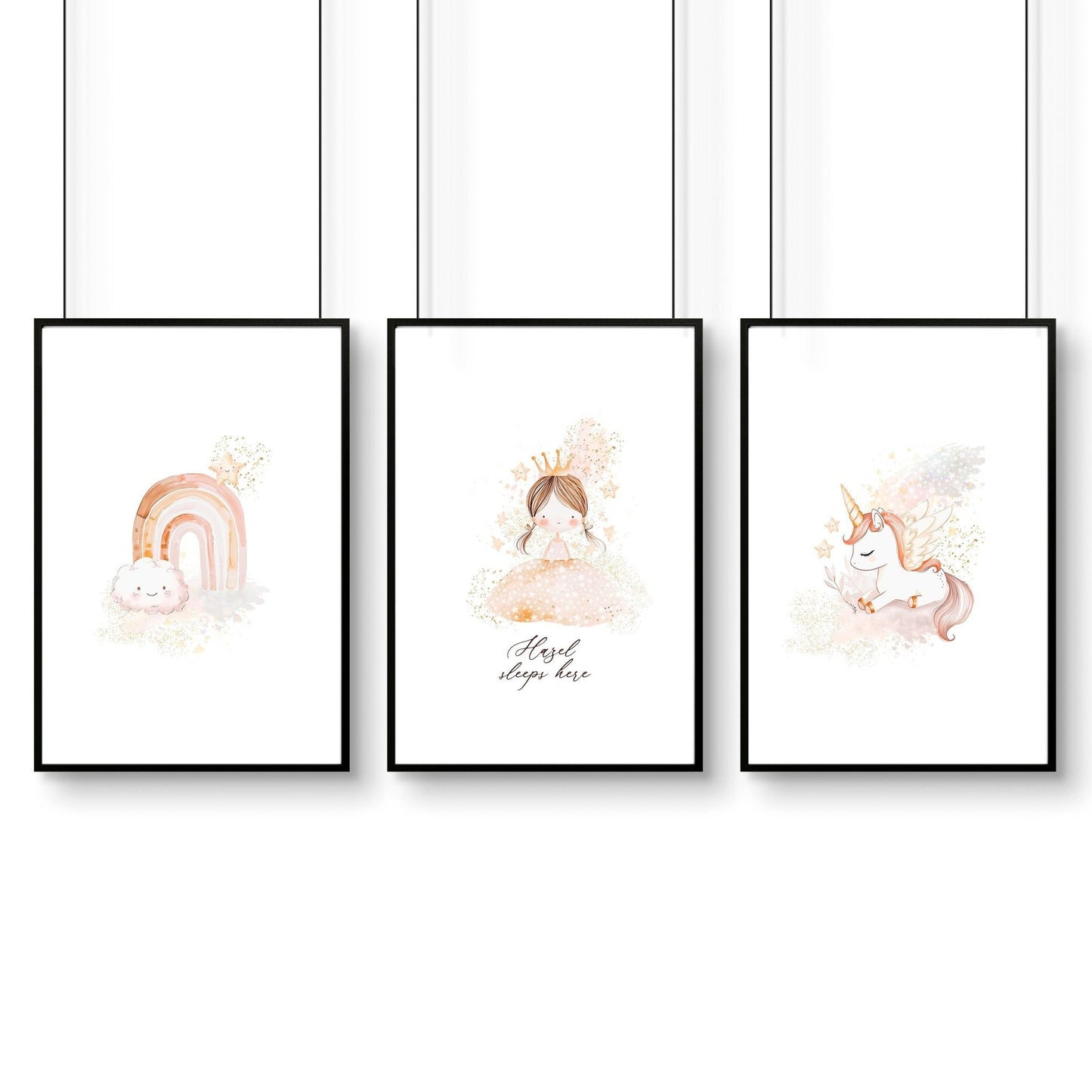 Prints Childrens Bedrooms | Set of 3 wall art prints