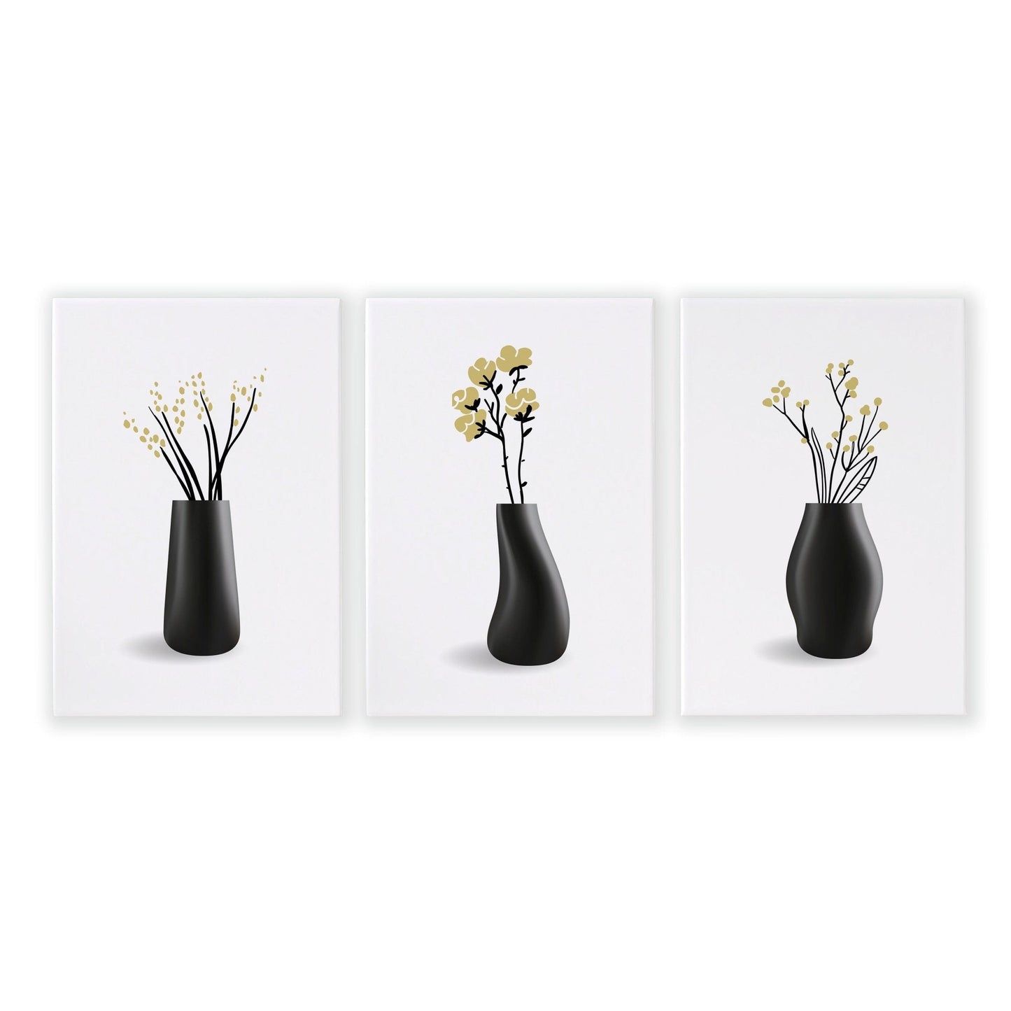 Prints For Bathroom Walls | Set of 3 Botanical Wall art Prints