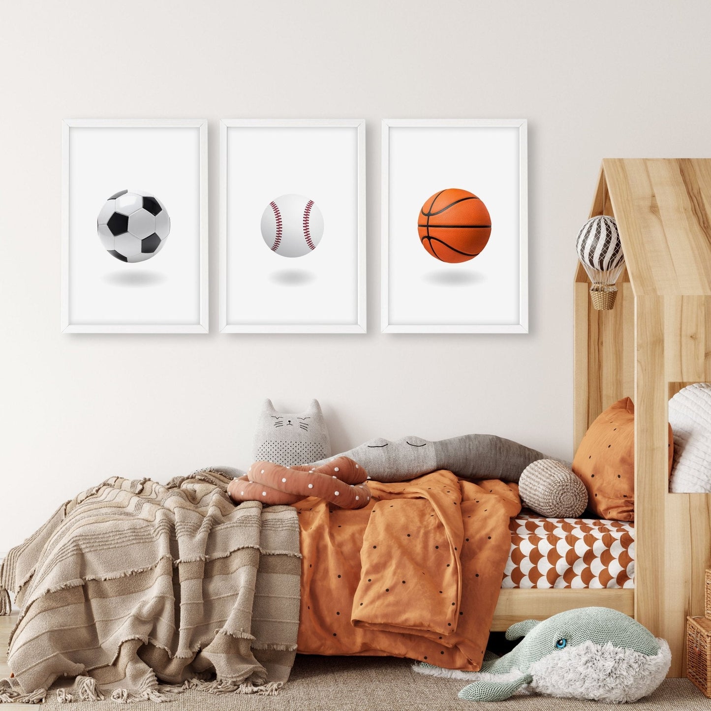 Prints For Children's Bedrooms | Set of 3 Pop Wall art Prints