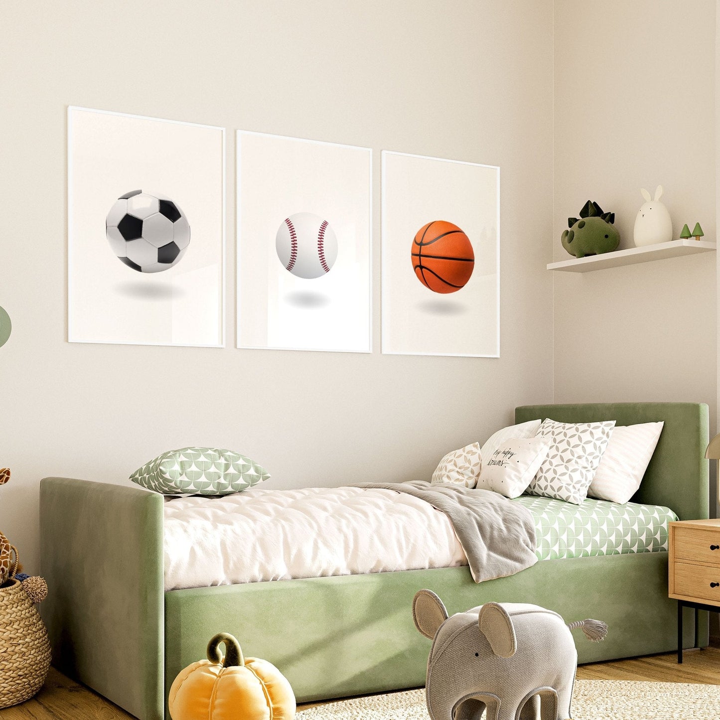 Prints For Children's Bedrooms | Set of 3 Pop Wall art Prints