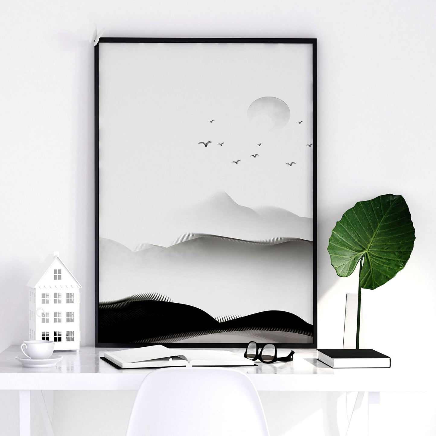 Office prints for the wall | set of 3 framed wall art