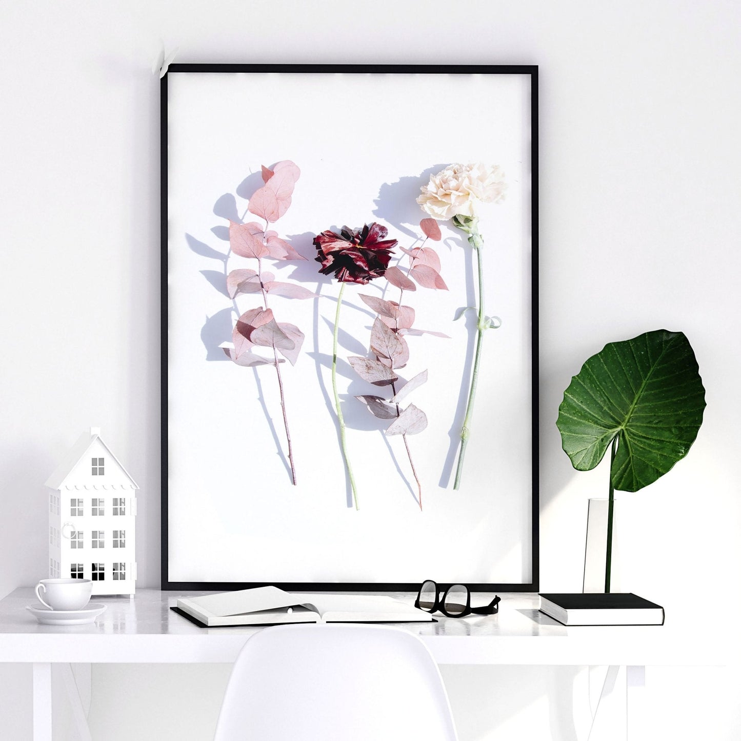Art flowers | set of 3 framed wall art