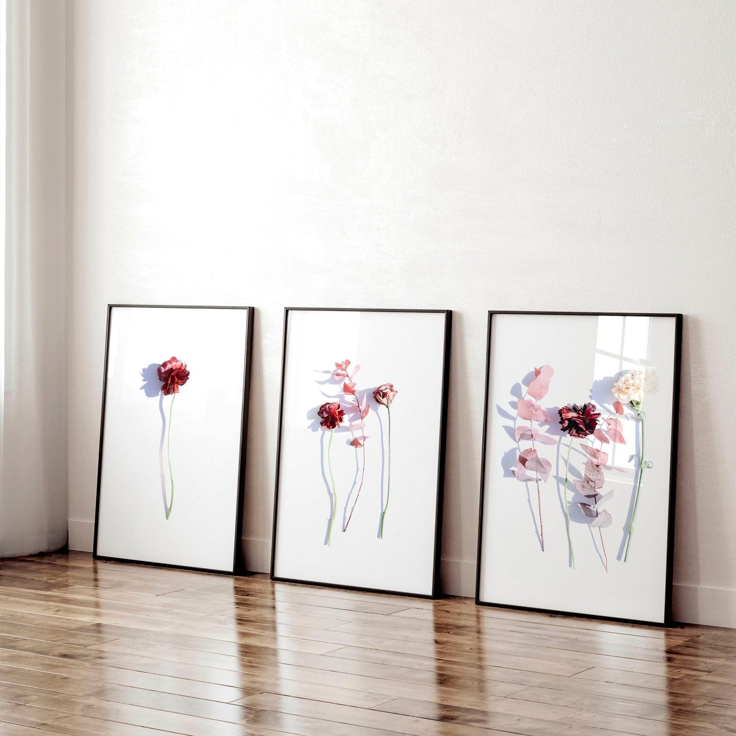 Art flowers | set of 3 framed wall art