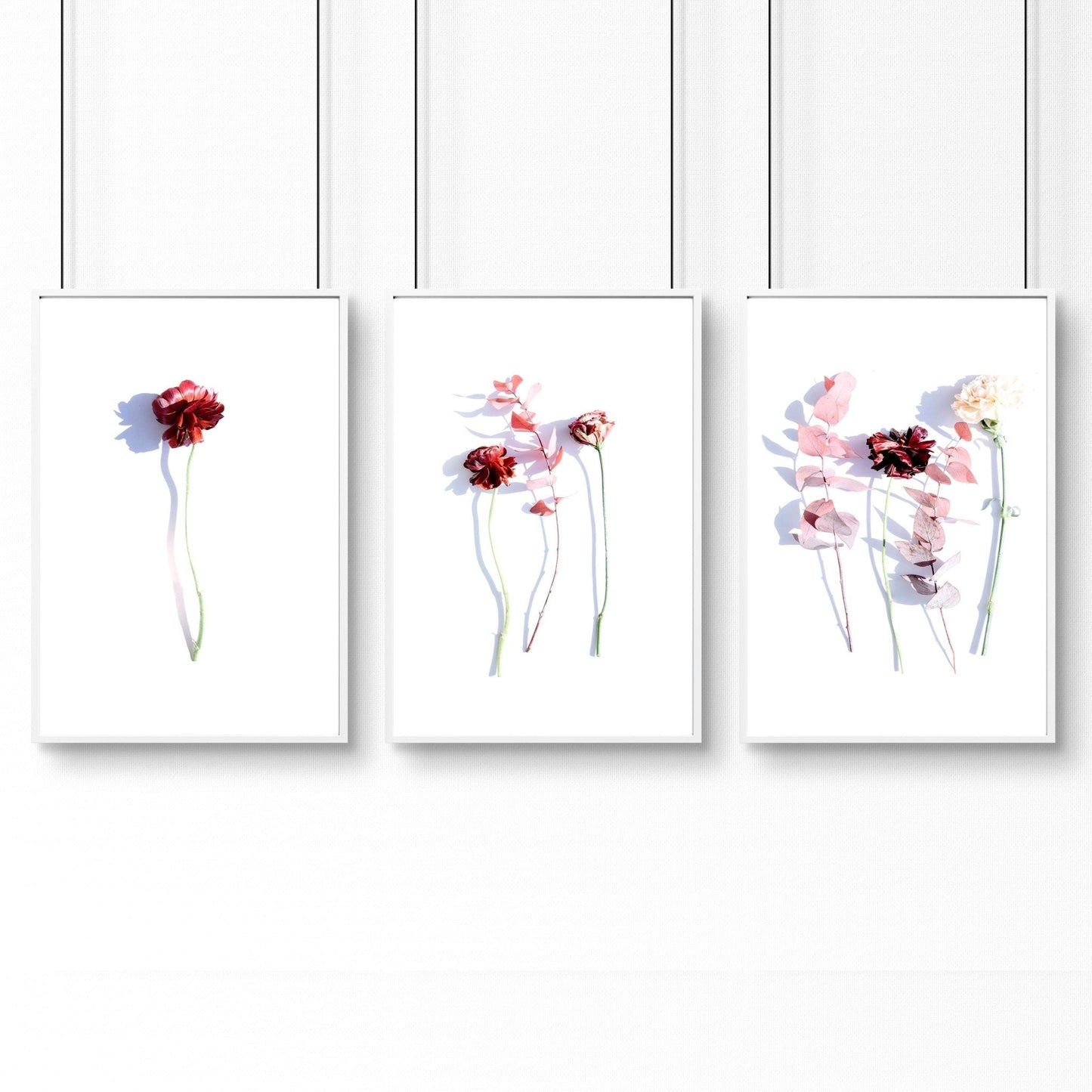 Art flowers | set of 3 framed wall art