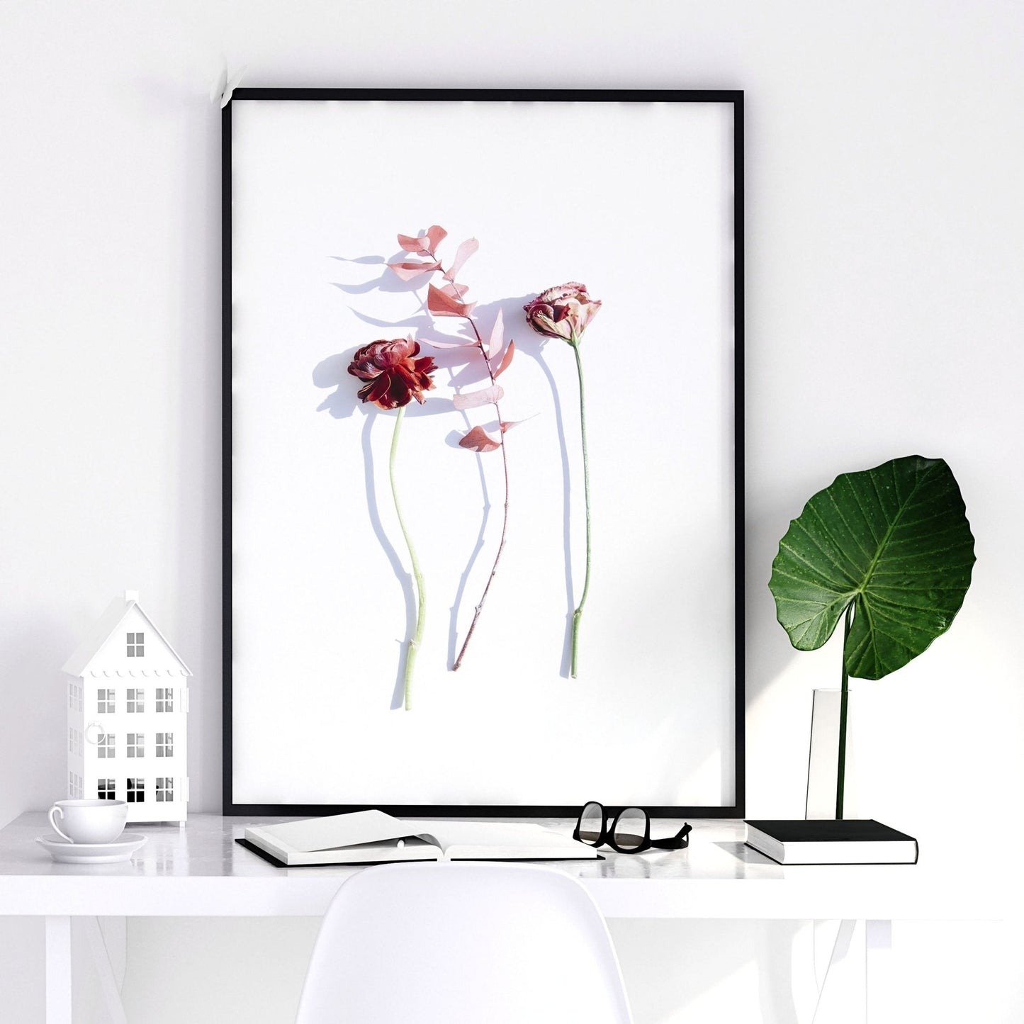 Art flowers | set of 3 framed wall art