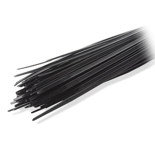Pack of 100 Black Self Locking Cable Ties