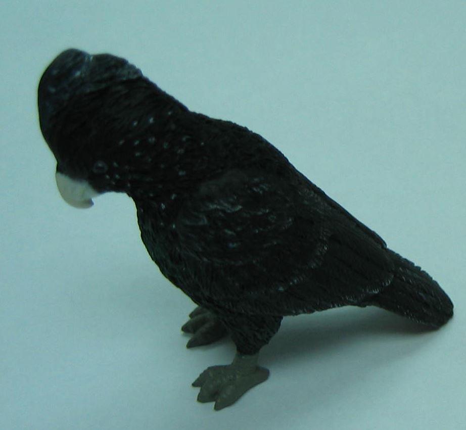 Red Tailed Black Cockatoo Figurine