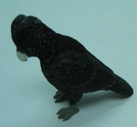 Red Tailed Black Cockatoo Figurine