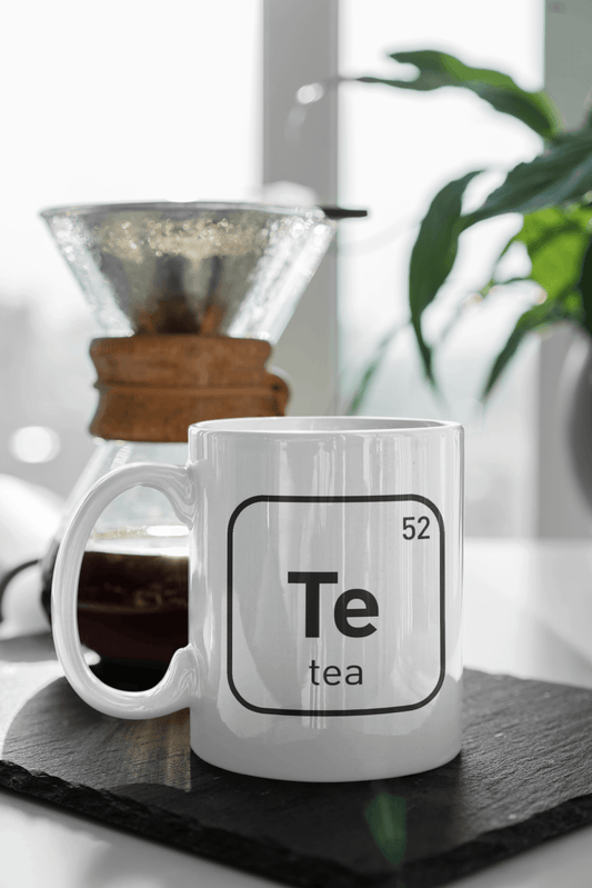 Novelty Periodic Table Element 52 Te Ceramic Mug for Science Lovers