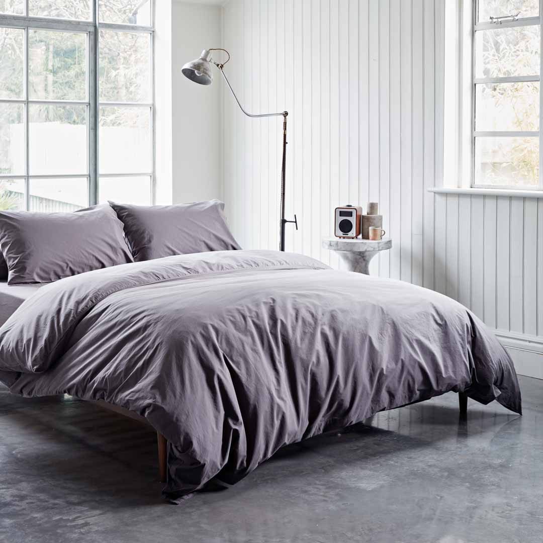 Cotton Collective Sheet Set: Duvet Cover + Fitted Sheet + 2 Pillowcases