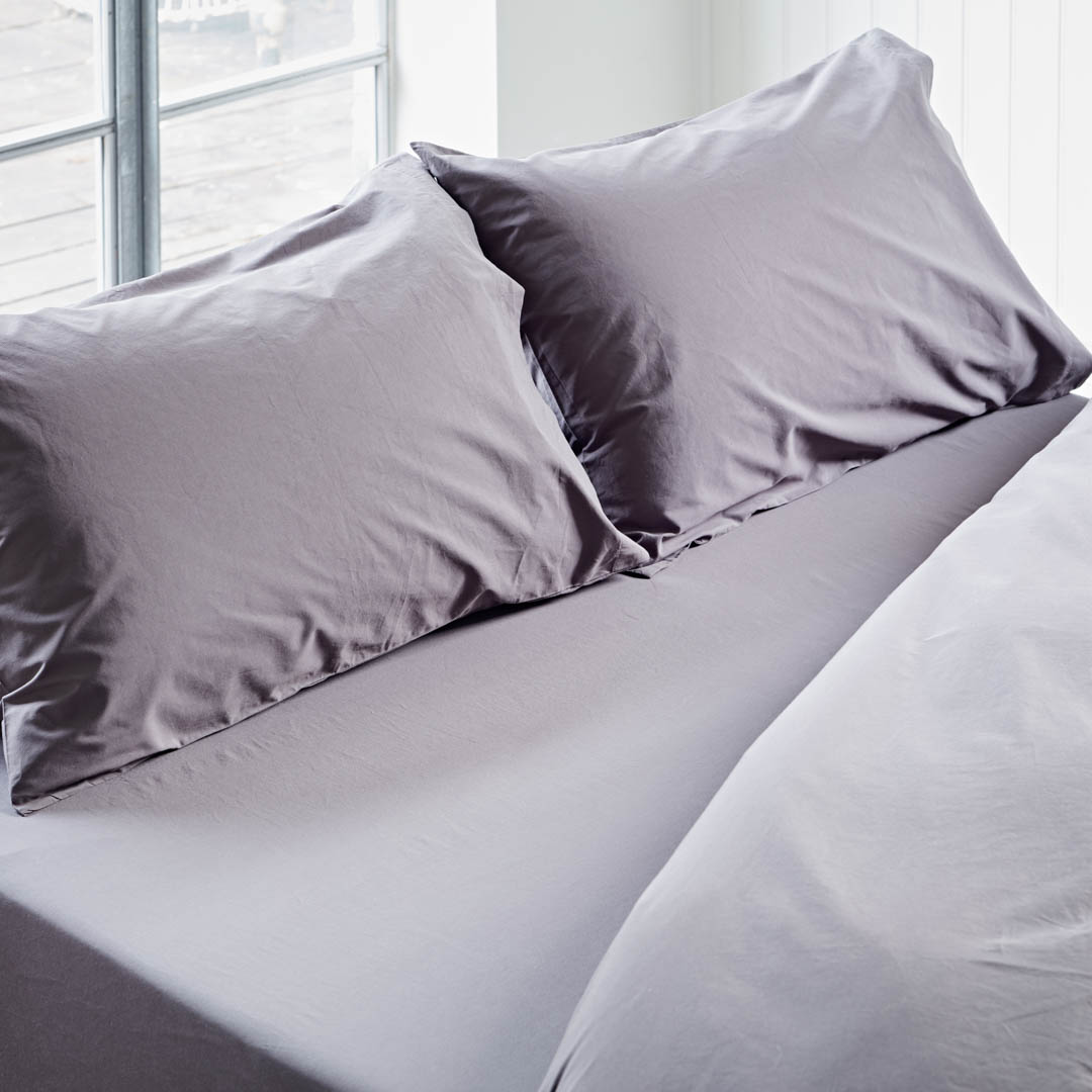 Cotton Collective Sheet Set: Duvet Cover + Fitted Sheet + 2 Pillowcases