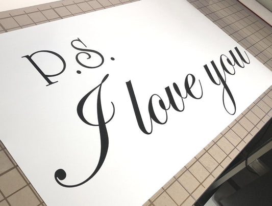 PS I Love You Quote Wall Sticker