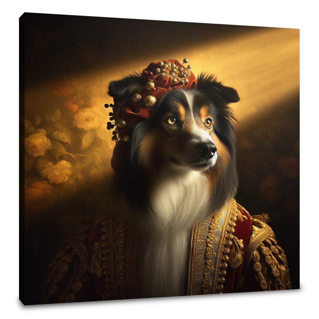 Regal Collie Golden Hour Canvas