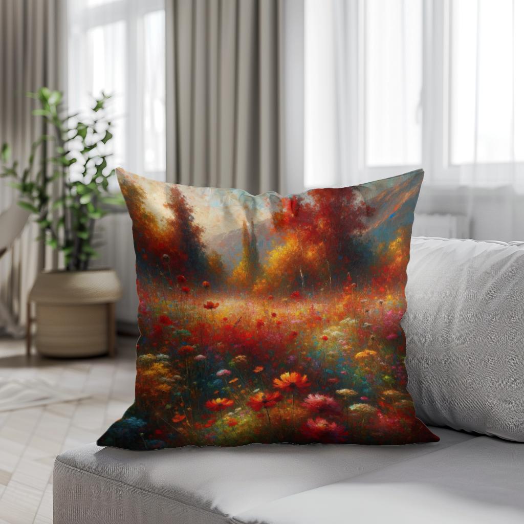 Late Summer Vibrance Cotton Cushion