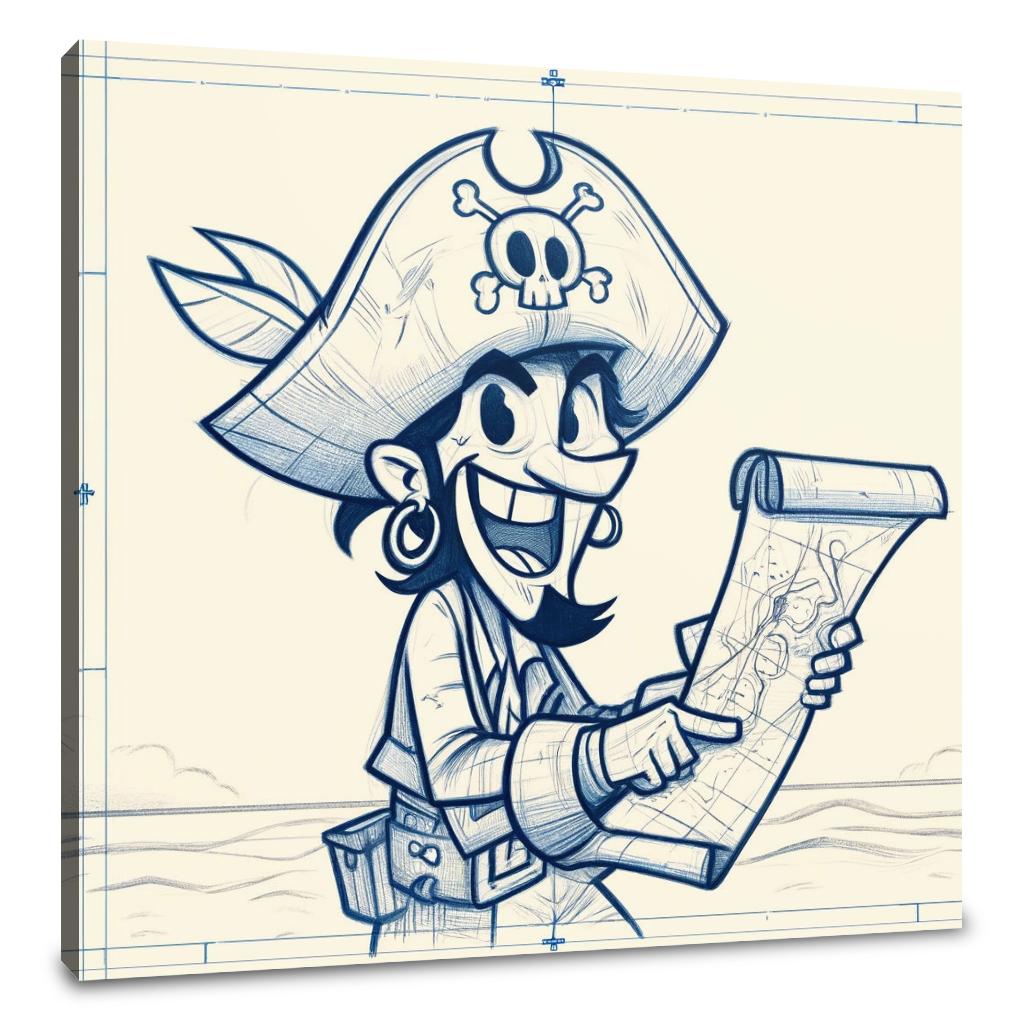 Cheeky Pirate Quest Canvas