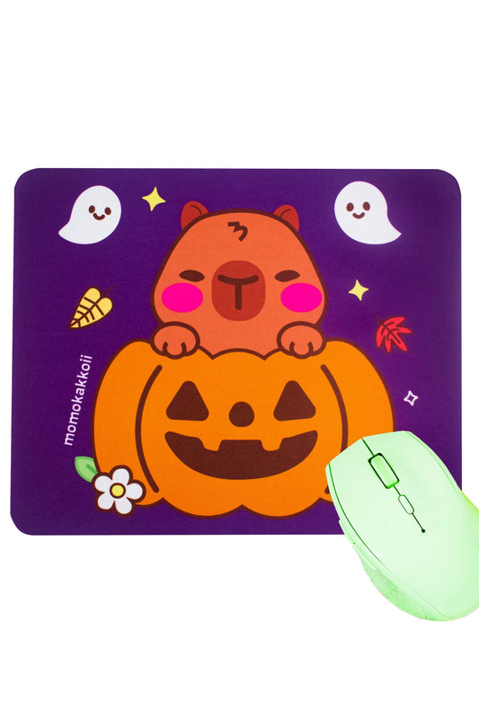 Pumpkin Theo The Capybara Mouse Pad