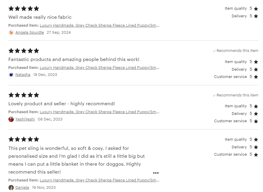 Handcrafted, luxury puppy/small dog carrier/sling - Dolly Floral Fabric