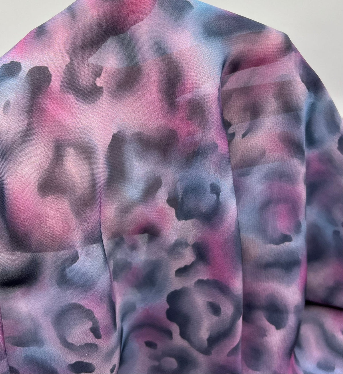 Purple Animal Mix Printed Chiffon Dress Fabric