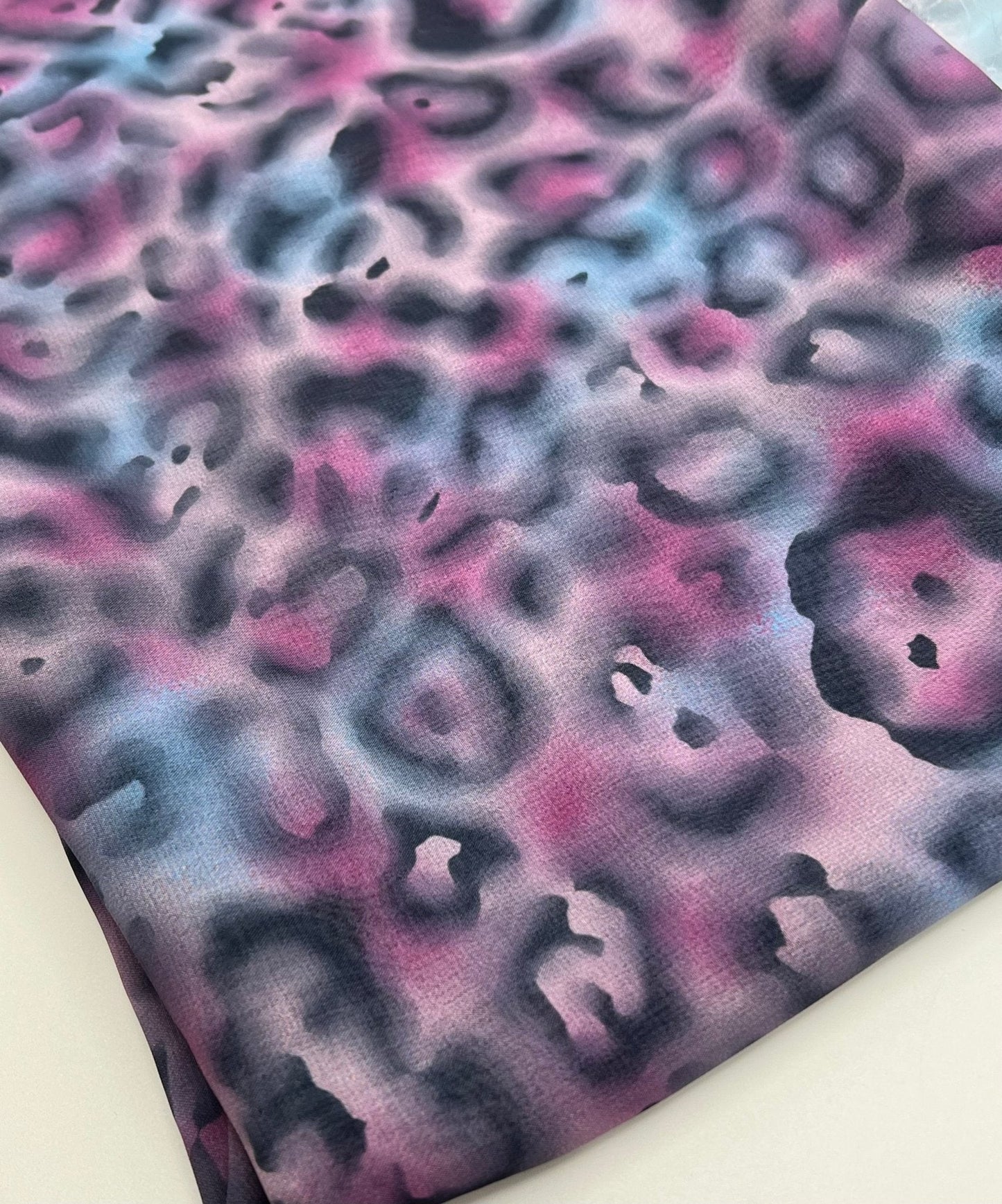 Purple Animal Mix Printed Chiffon Dress Fabric