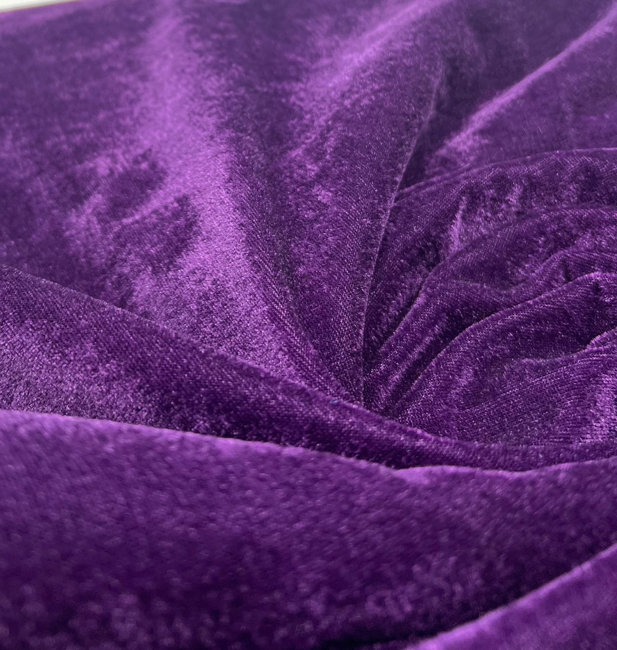 Purple Plain Velour Spandex Stretch Fabric