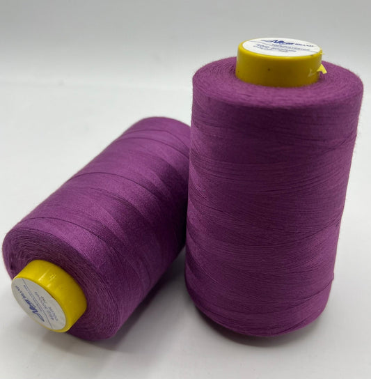 Purple Sewing Thread Spun Polyester 120's Overlocking 5000 Yard