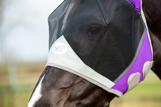 Horse Fly Mask - Purple