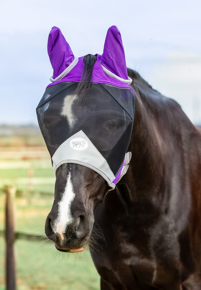 Horse Fly Mask - Purple