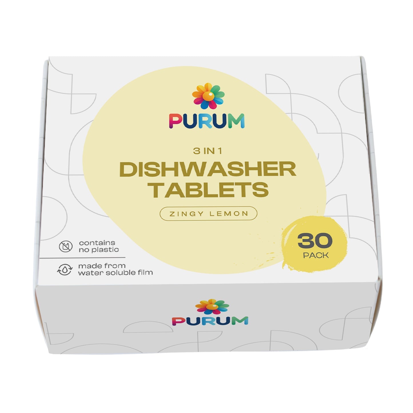 Purum 3-in-1 Dishwasher Tablets – 30 Pack