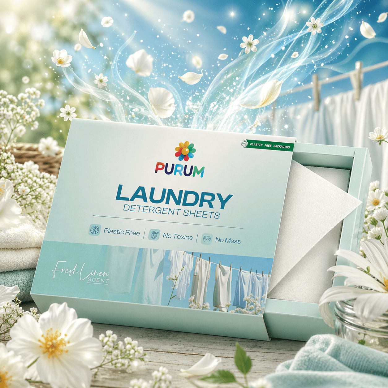Purum Laundry Sheets - 64 Pack