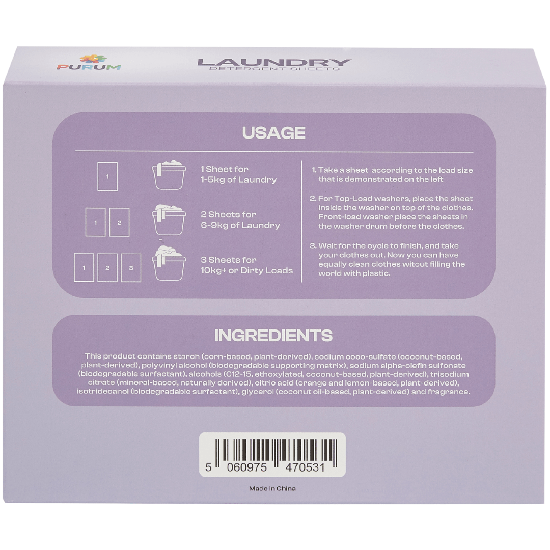 Purum Laundry Sheets - 64 Pack
