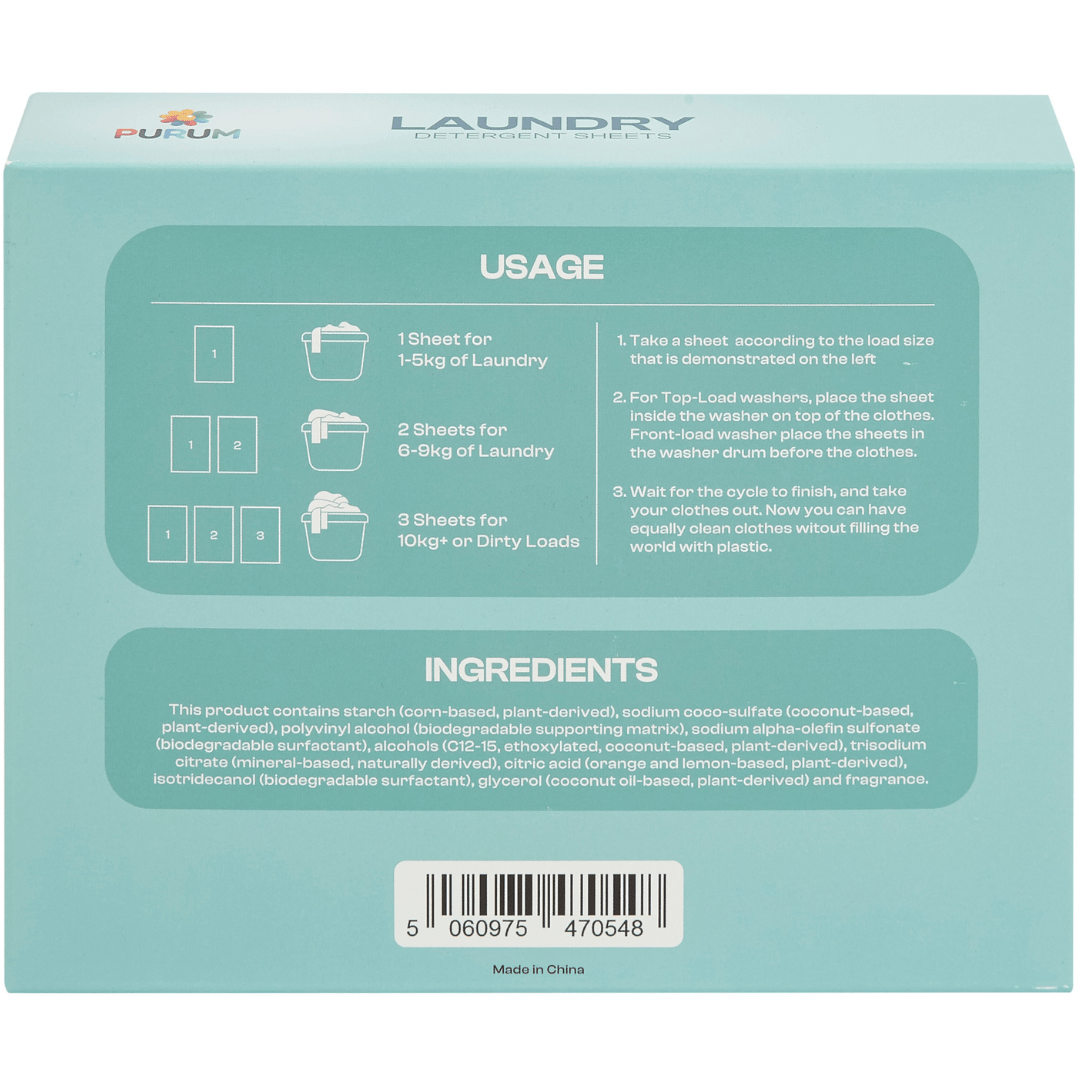 Purum Laundry Sheets - 64 Pack