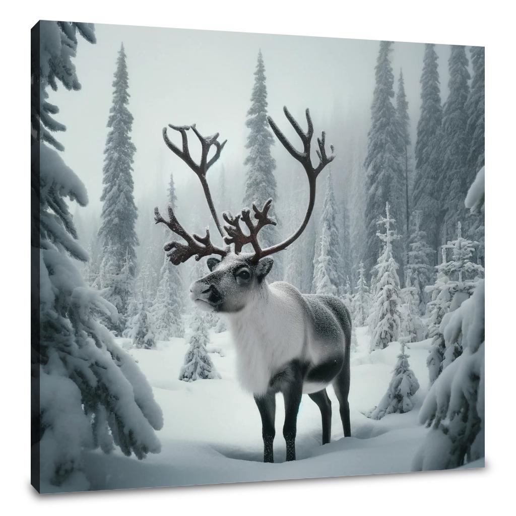 Reindeer Majesty Canvas