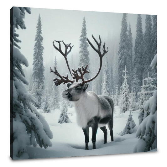 Reindeer Majesty Canvas