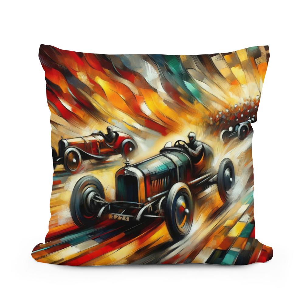 Race of Flames Cotton Cushion