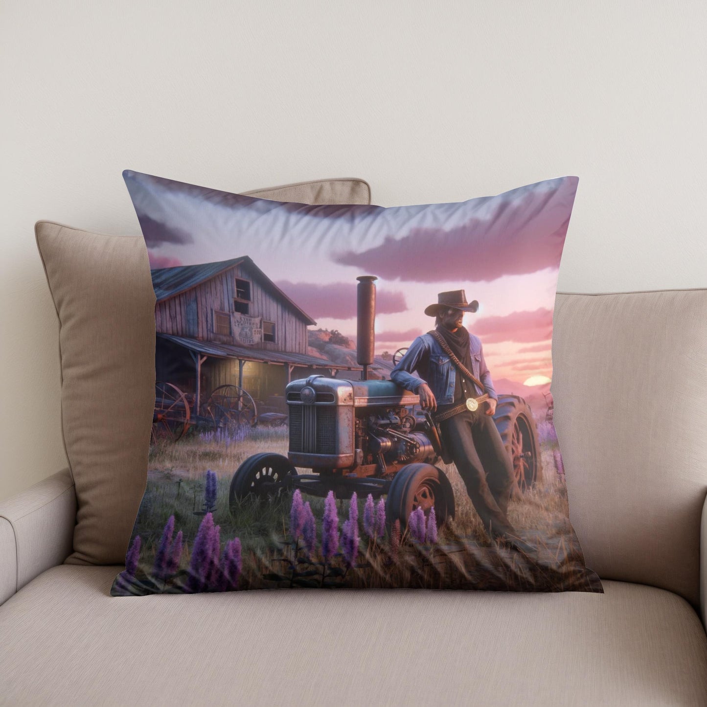 Serenity Echoes Cotton Cushion