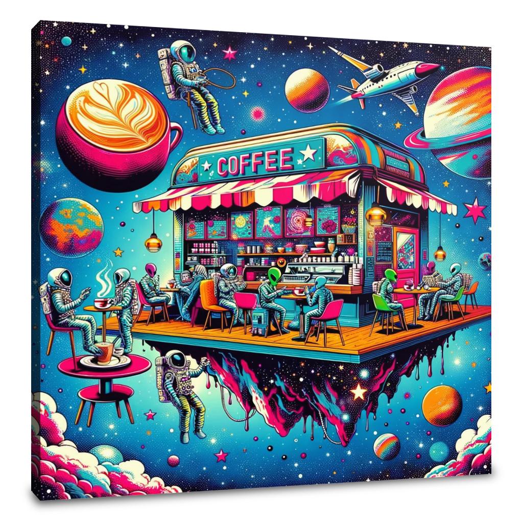 Cosmic Café Canvas