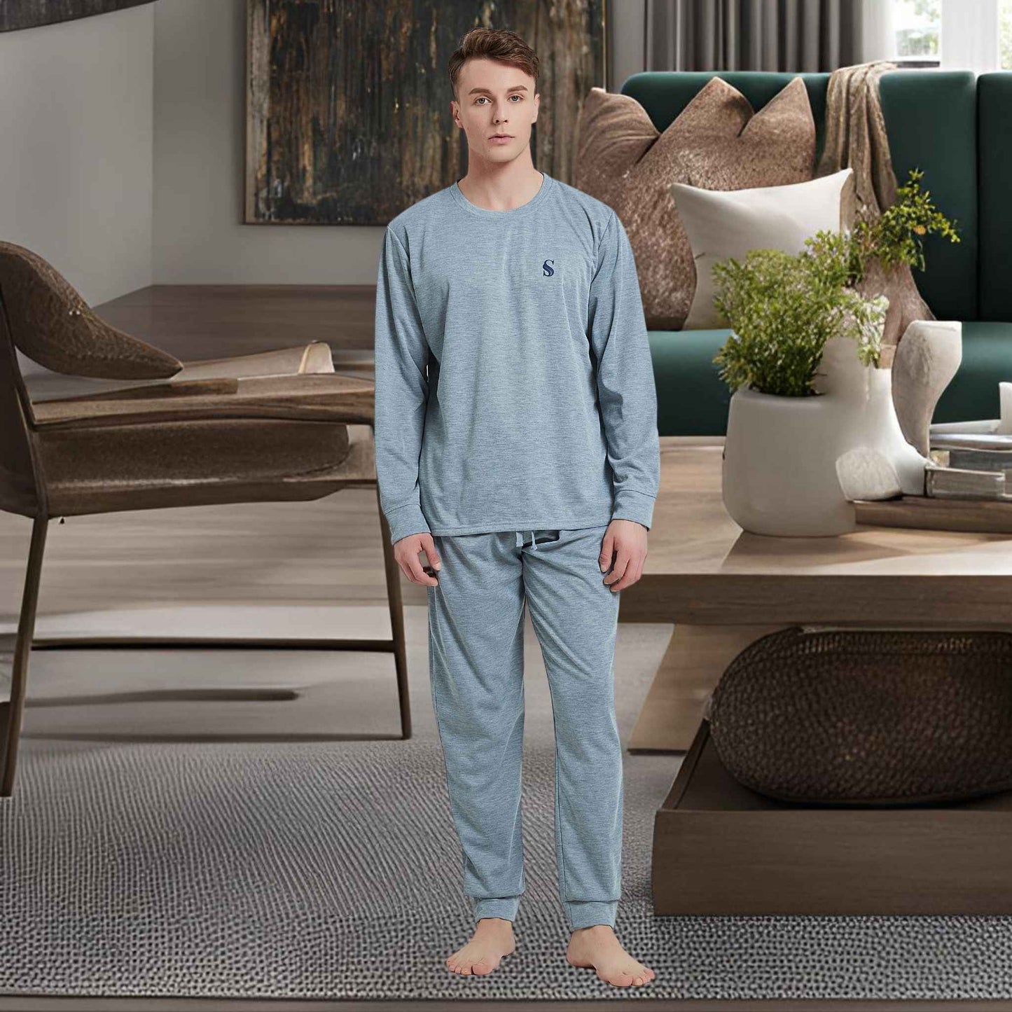 Ultimate Comfort Men's Pyjama Set – Luxuriously Soft Loungewear for Relaxation
