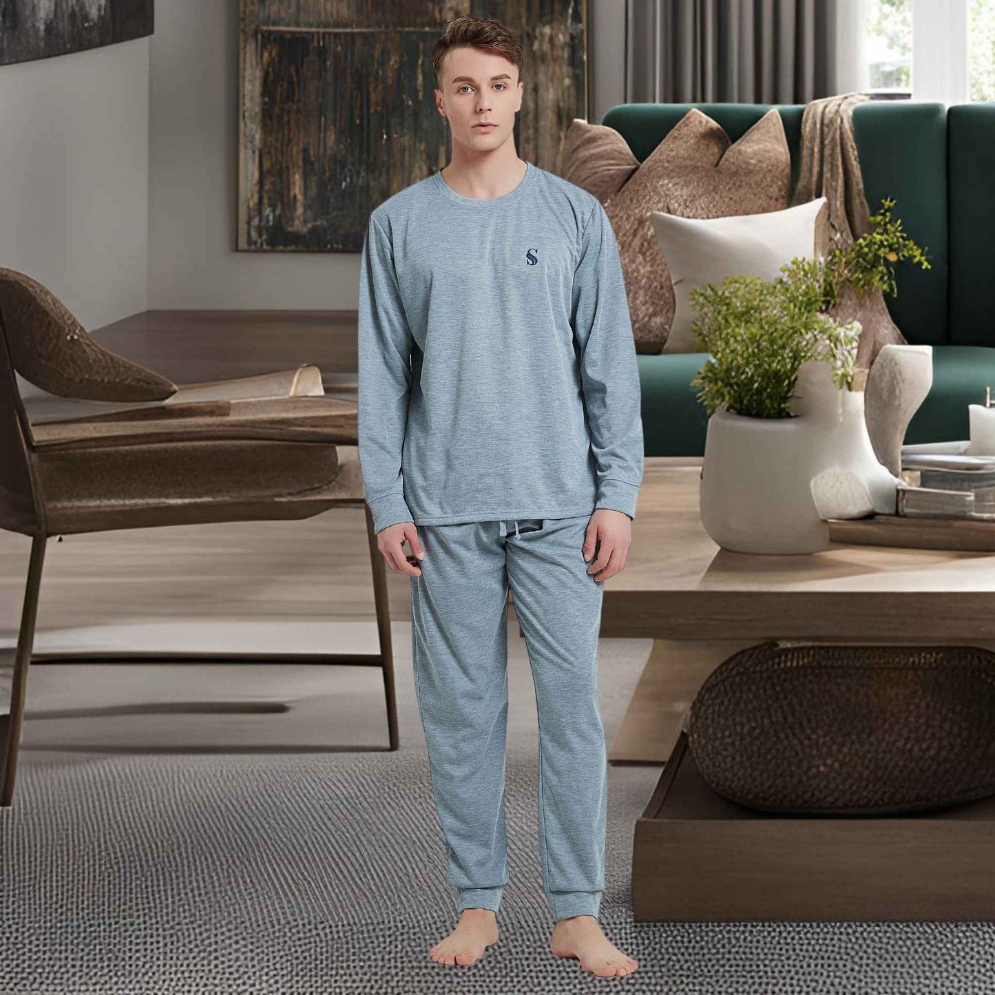 Ultimate Comfort Men's Pyjama Set – Luxuriously Soft Loungewear for Relaxation